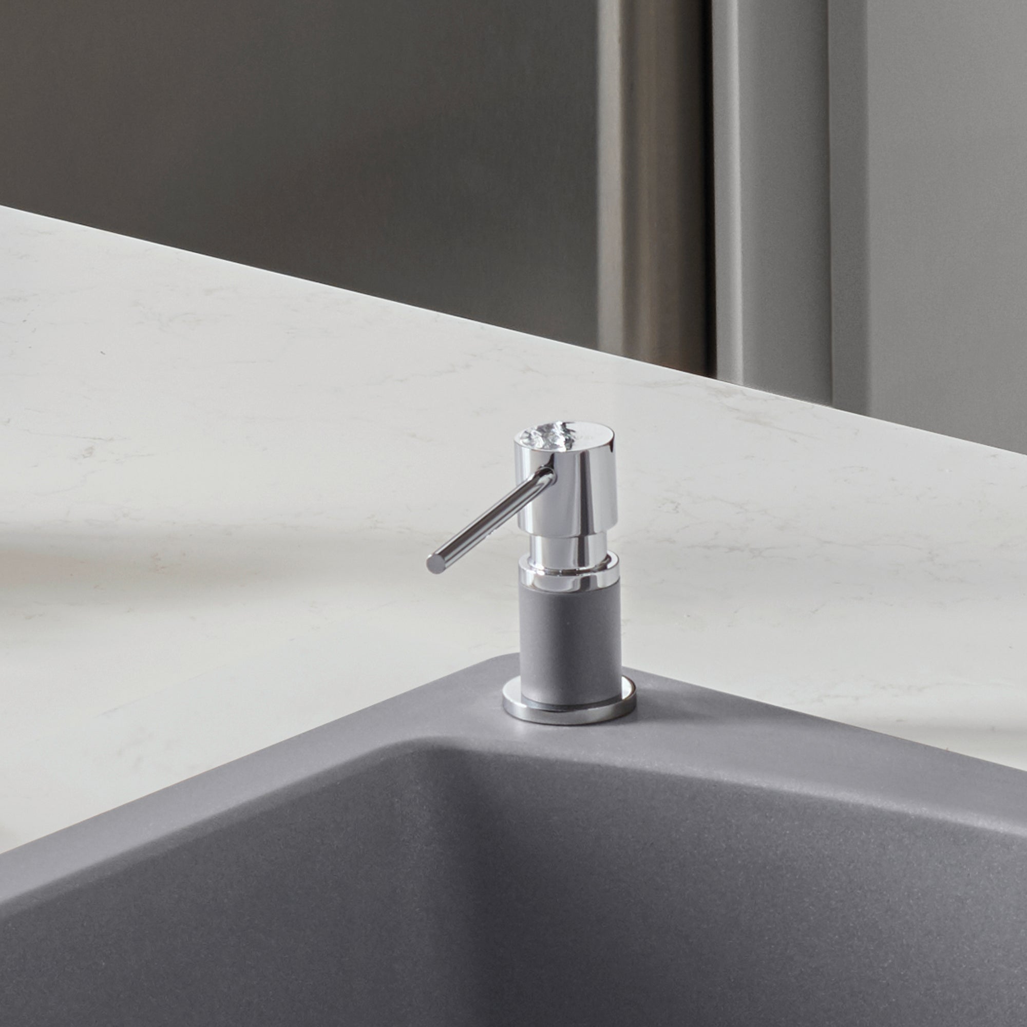 Blanco Lato Soap Dispenser - Chrome/Metallic Gray, 402305