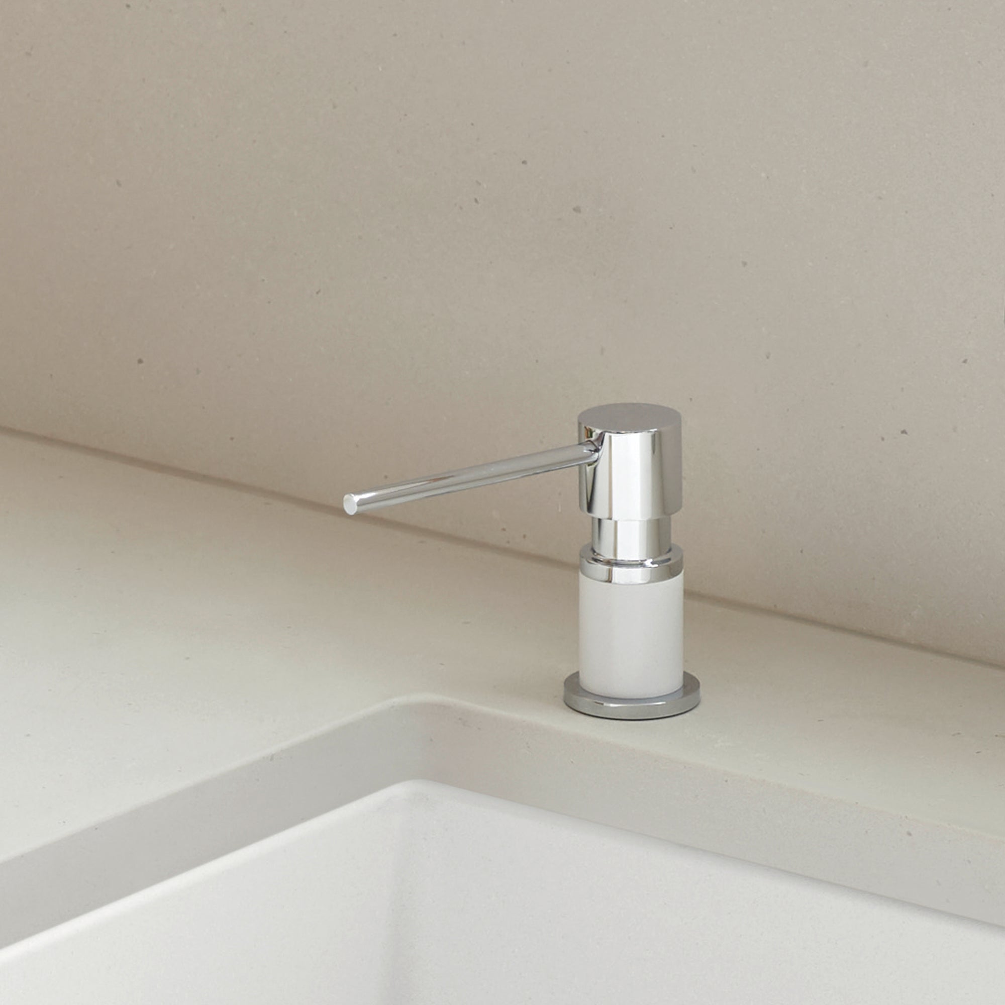 Blanco Lato Soap Dispenser - Chrome/White, 402307