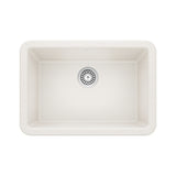 Blanco Ikon 27" Granite Composite Farmhouse Sink, Silgranit, White, 402313