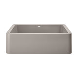 Blanco Ikon 33" Granite Composite Farmhouse Sink, Silgranit, Concrete Gray, 402320
