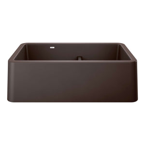 Alternate Image for Blanco Ikon 33" Granite Composite Farmhouse Sink, Silgranit, 60/40 Double Bowl, Cafe, 402323