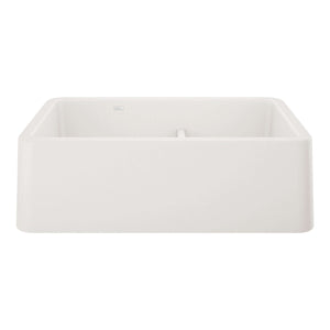 Alternate Image for Blanco Ikon 33" Granite Composite Farmhouse Sink, Silgranit, 60/40 Double Bowl, White, 402324