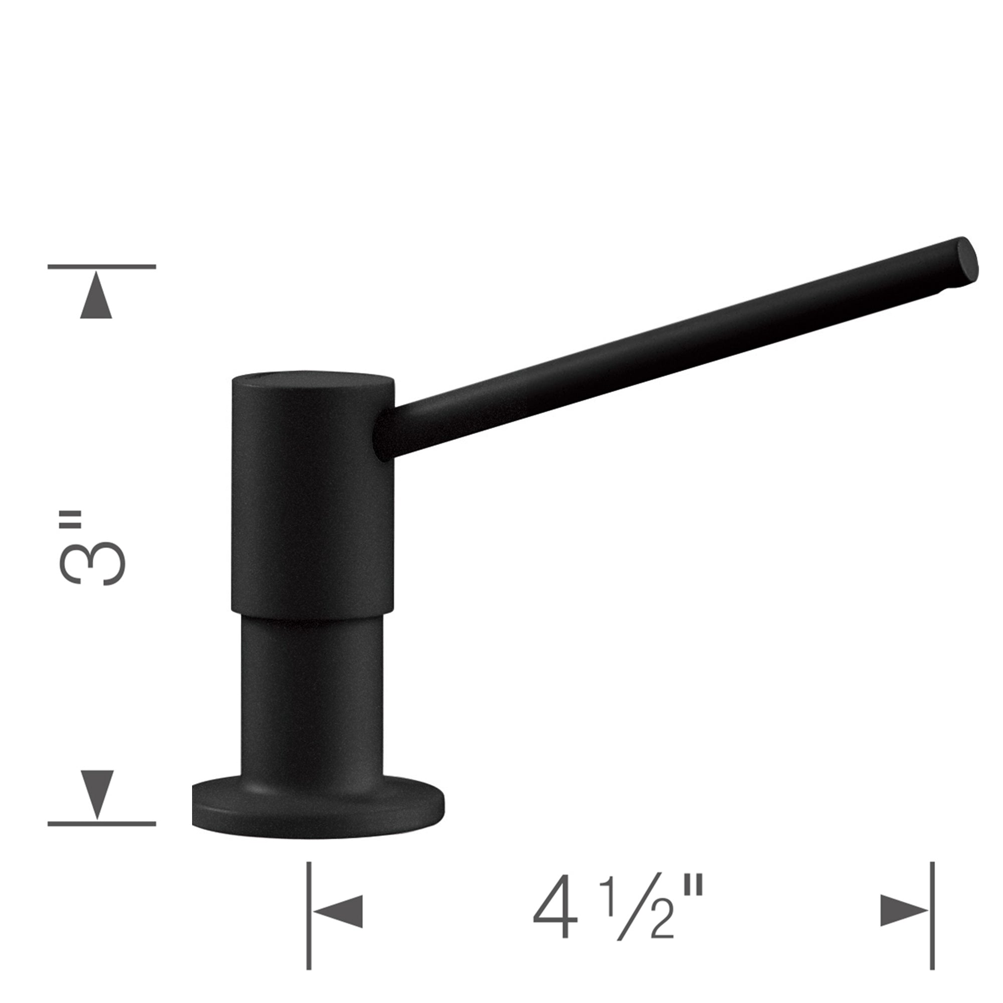 Blanco Torre Soap Dispenser - Coal Black, 402572