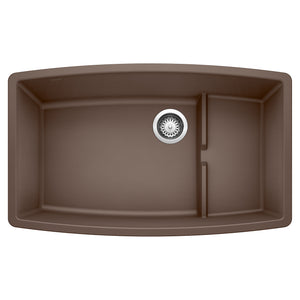 Alternate Image for Blanco Performa 32" Undermount Granite Composite Kitchen Sink with Accessories, Silgranit, Cafe, 440063