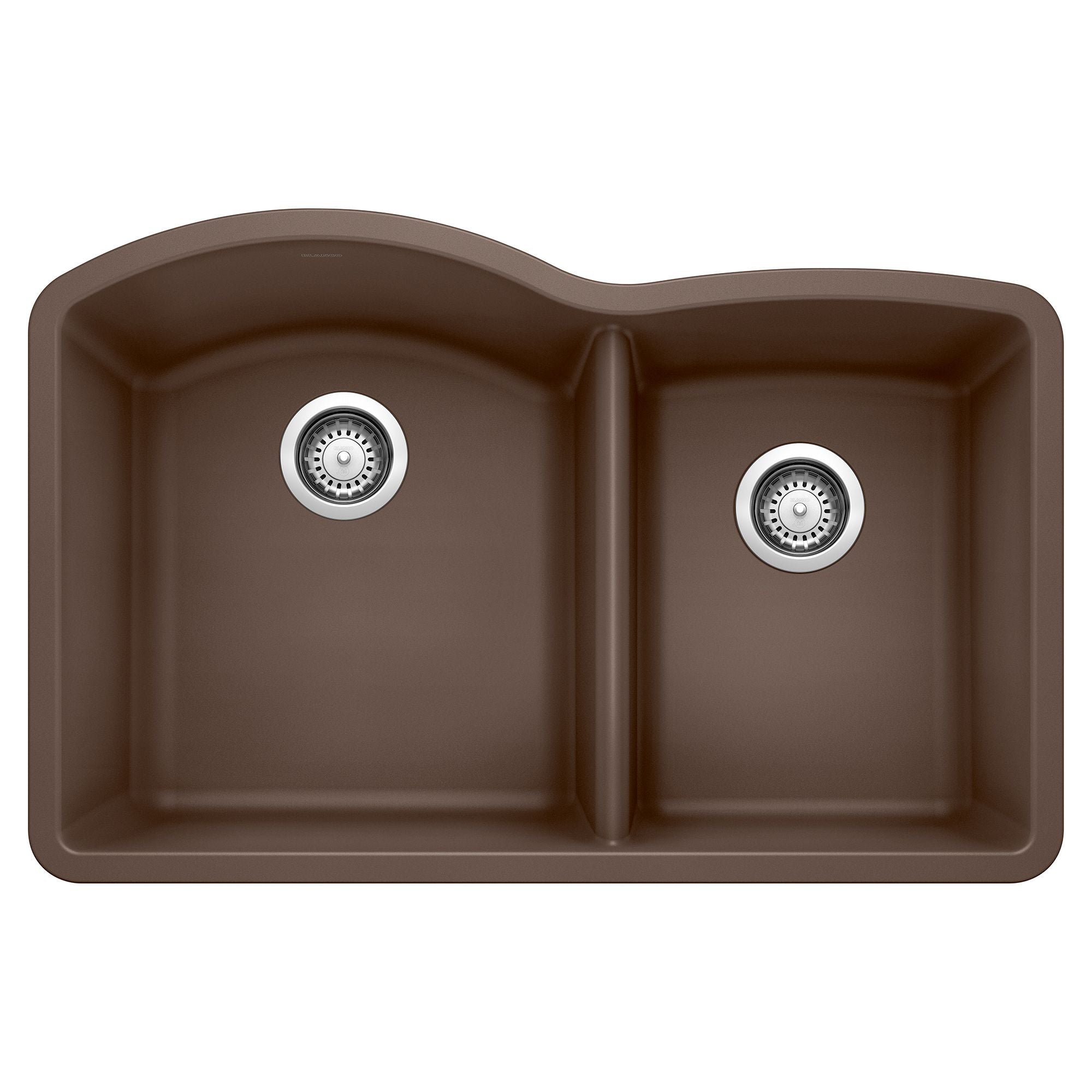Blanco Diamond 32" Undermount Granite Composite Kitchen Sink, Silgranit, 60/40 Double Bowl, Cafe, 440177