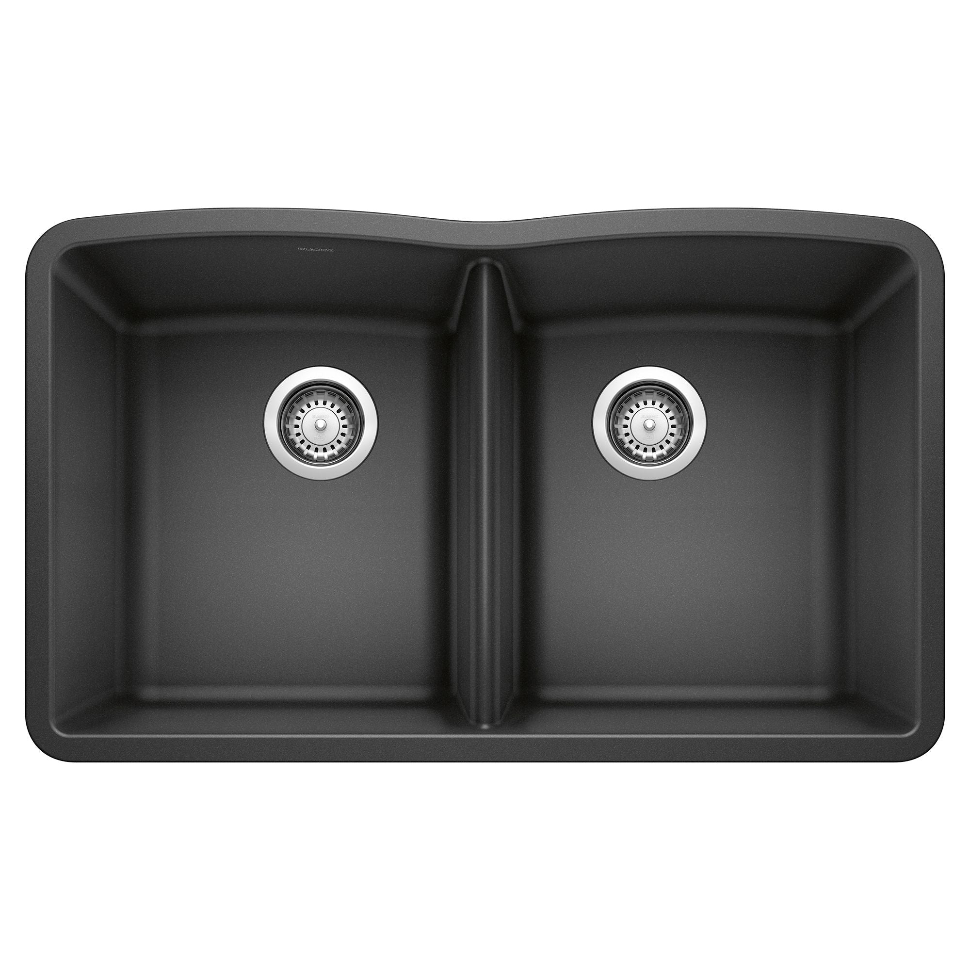 Blanco Diamond 32" Undermount Granite Composite Kitchen Sink, Silgranit, 50/50 Double Bowl, Anthracite, 440184