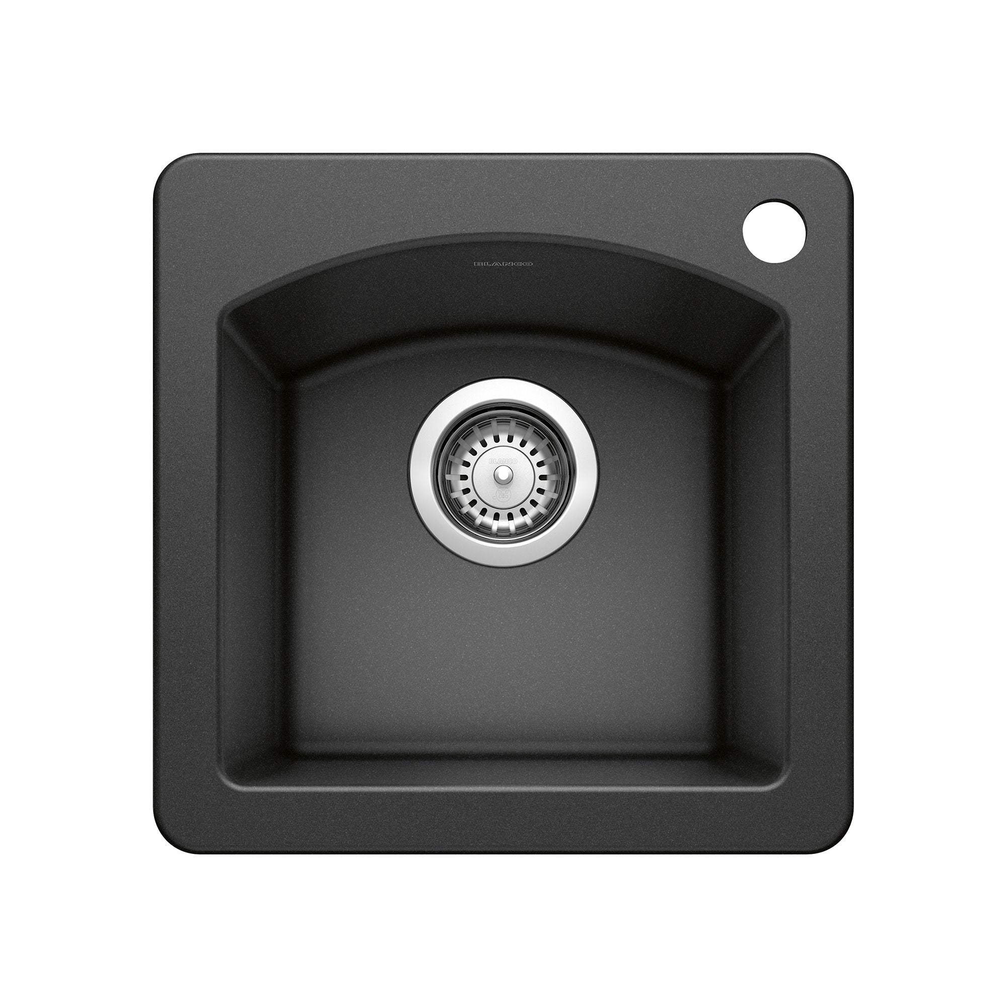 Blanco Diamond 15" Square Granite Composite Bar/Prep Sink, Silgranit, Anthracite, 440204