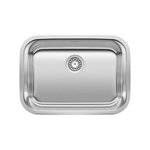 Alternate Image for Blanco Stellar 25" Undermount Stainless Steel Kitchen Sink, 18 Gauge, Brushed Finish, 441025