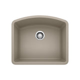 Blanco Diamond 24" Undermount Granite Composite Kitchen Sink, Silgranit, Truffle, 441281