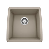 Blanco Performa 18" Rectangle Granite Composite Bar/Prep Sink, Silgranit, Truffle, 441288