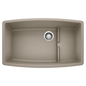 Alternate Image for Blanco Performa 32" Undermount Granite Composite Kitchen Sink with Accessories, Silgranit, Truffle, 441291