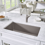 Blanco Precis 32" Undermount Granite Composite Kitchen Sink, Silgranit, Truffle, 441297