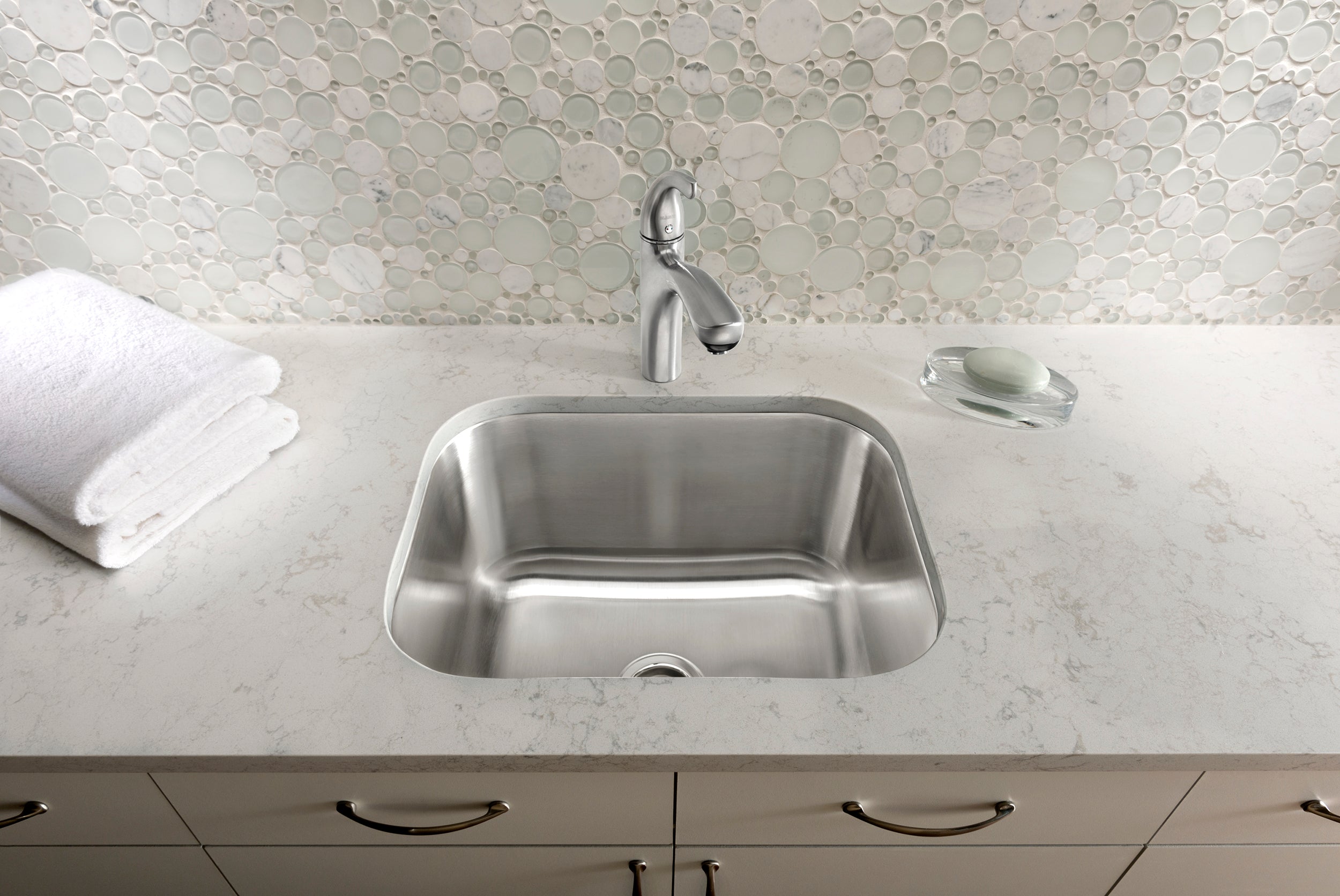 Blanco Stellar 23" Undermount Stainless Steel Laundry Sink, 18 Gauge, Brushed Finish, 441398