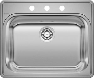 Alternate Image for Blanco Essential 25" Drop In/Topmount Stainless Steel Laundry Sink, 20 Gauge, 441400