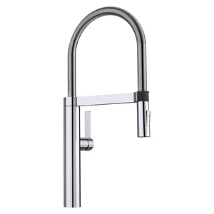 Alternate Image for Blanco Culina 1.8 GPM Brass Kitchen Faucet, Semi-Pro, Polished Chrome, 441405