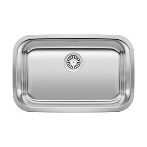Alternate Image for Blanco Stellar 28" Undermount Stainless Steel ADA Kitchen Sink, 18 Gauge, Brushed Finish, 441529