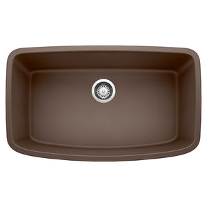 Alternate Image for Blanco Valea 32" Undermount Granite Composite Kitchen Sink, Silgranit, Cafe, 441613