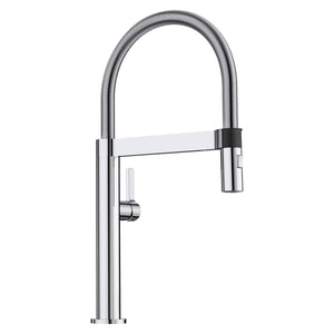 Alternate Image for Blanco Culina 2.2 GPM Brass Kitchen Faucet, Semi-Pro, Polished Chrome, 441622