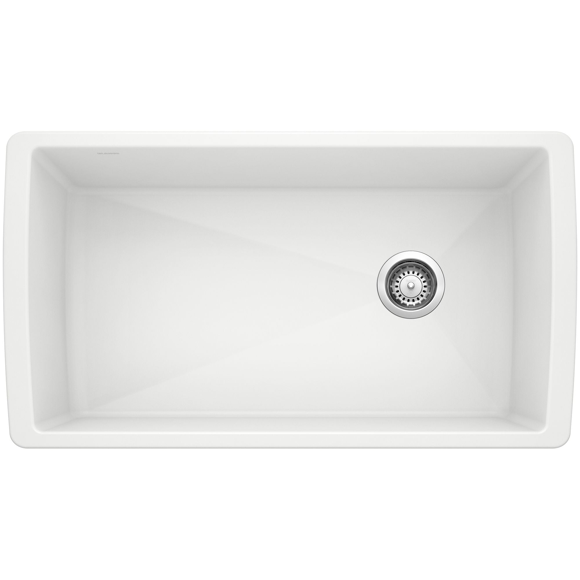 Blanco Diamond 34" Undermount Granite Composite Kitchen Sink, Silgranit, White, 441767