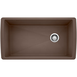 Alternate Image for Blanco Diamond 34" Undermount Granite Composite Kitchen Sink, Silgranit, Cafe, 441771