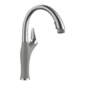 Alternate Image for Blanco Artona 1.5 GPM Brass Kitchen Faucet, Pull-Down, Metallic Gray/Stainless, 442034