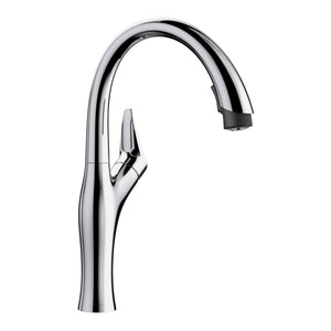 Alternate Image for Blanco Artona 1.5 GPM Brass Kitchen Faucet, Pull-Down, Polished Chrome, 442038