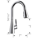 Blanco Atura 1.5 GPM Brass Bar Faucet, Pull-Down, Polished Chrome, 442209