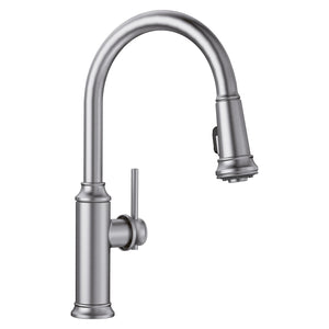 Alternate Image for Blanco Empressa 1.5 GPM Brass Kitchen Faucet, Pull-Down, Stainless, 442500