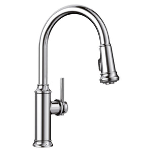 Alternate Image for Blanco Empressa 1.5 GPM Brass Kitchen Faucet, Pull-Down, Polished Chrome, 442501