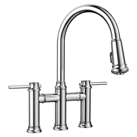 Blanco Empressa 1.5 GPM Brass Kitchen Faucet, Pull-Down, Polished Chrome, 442504