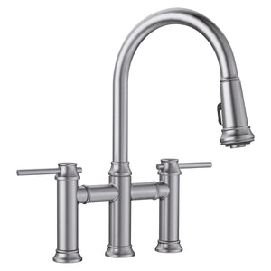 Alternate Image for Blanco Empressa 1.5 GPM Brass Kitchen Faucet, Pull-Down, Stainless, 442505