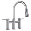 Blanco Empressa 1.5 GPM Brass Kitchen Faucet, Pull-Down, Stainless, 442505