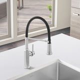 Blanco Empressa 1.5 GPM Brass Kitchen Faucet, Semi-Pro, Stainless, 442509