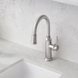 Blanco Empressa 1.5 GPM Brass Bar Faucet, Pull-Down, Stainless, 442513