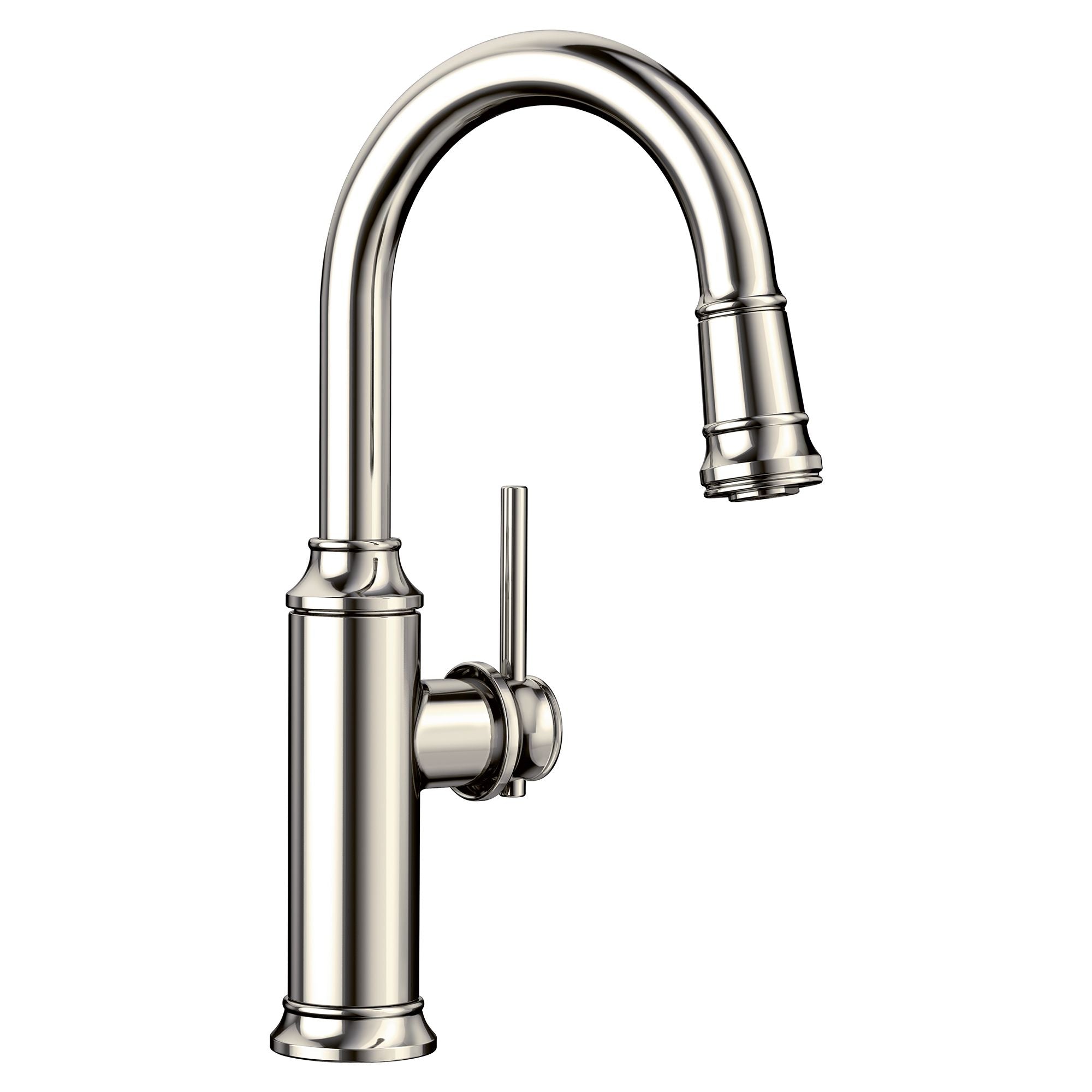 Blanco Empressa 1.5 GPM Brass Bar Faucet, Pull-Down, Polished Nickel, 442514