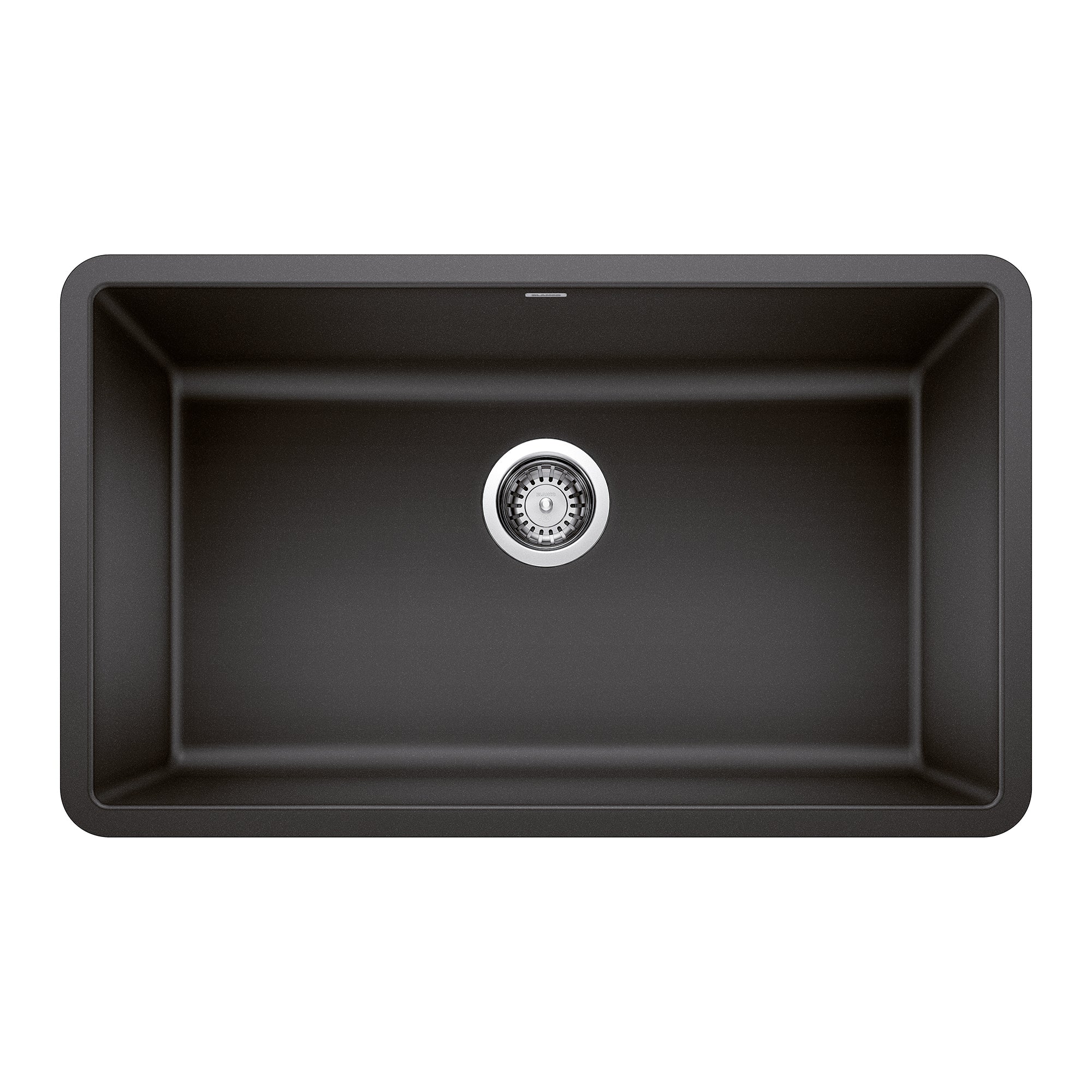 Blanco Precis 30" Undermount Granite Composite Kitchen Sink, Silgranit, Anthracite, 442534