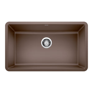 Alternate Image for Blanco Precis 30" Undermount Granite Composite Kitchen Sink, Silgranit, Cafe, 442537
