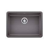 Blanco Precis 25" Undermount Granite Composite ADA Kitchen Sink, Silgranit, Cinder, 442539