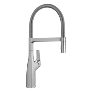 Alternate Image for Blanco Rivana 1.5 GPM Brass Kitchen Faucet, Semi-Pro, Stainless, 442676