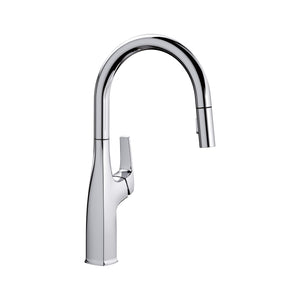 Alternate Image for Blanco Rivana 1.5 GPM Brass Kitchen Faucet, Pull-Down, Polished Chrome, 442677