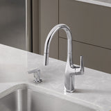 Blanco Rivana 1.5 GPM Brass Kitchen Faucet, Pull-Down, Polished Chrome, 442677