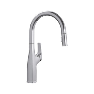 Alternate Image for Blanco Rivana 1.5 GPM Brass Kitchen Faucet, Pull-Down, Stainless, 442678