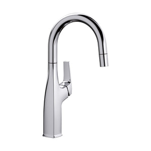 Alternate Image for Blanco Rivana 1.5 GPM Brass Bar Faucet, Pull-Down, Polished Chrome, 442681