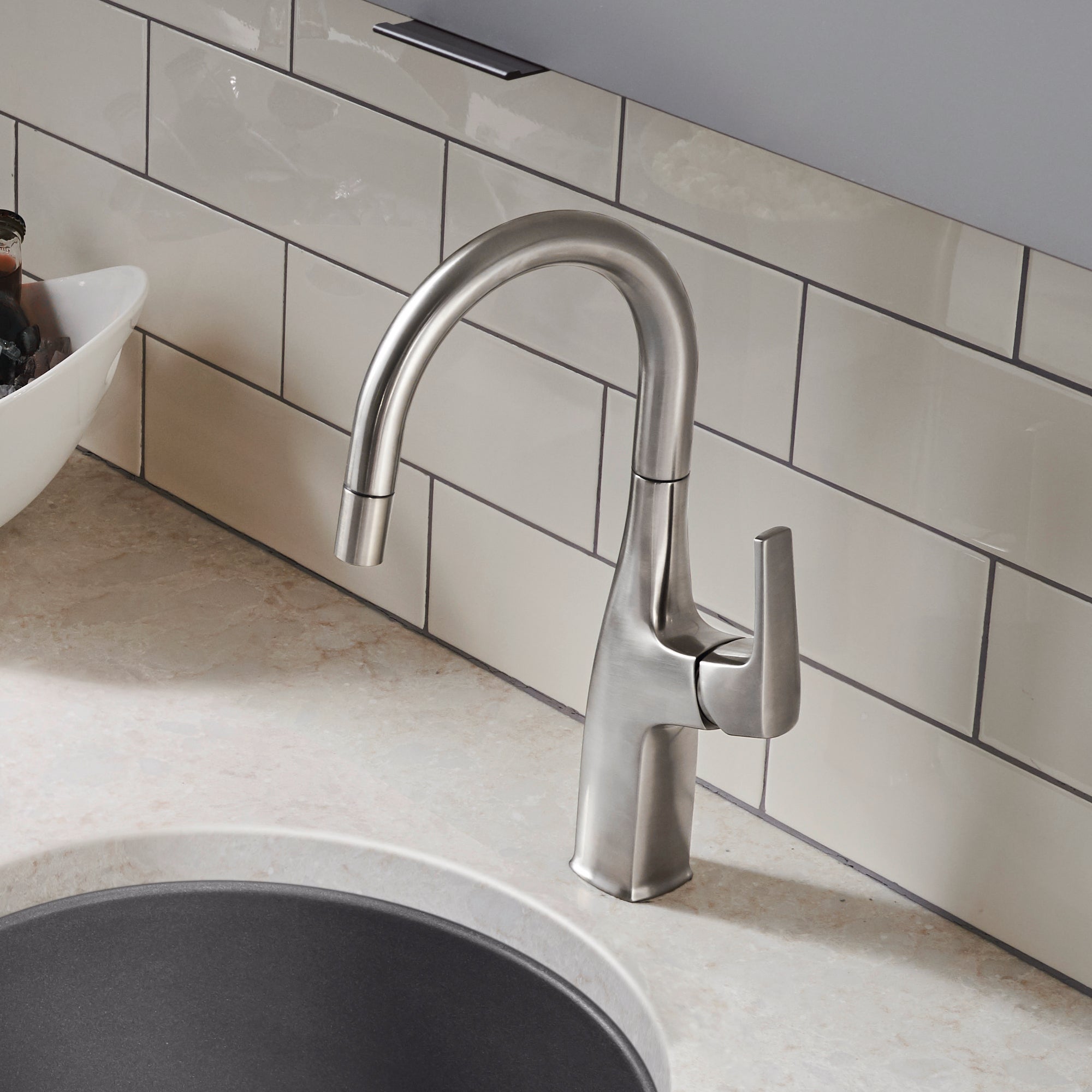 Blanco Rivana 1.5 GPM Brass Bar Faucet, Pull-Down, Stainless, 442682