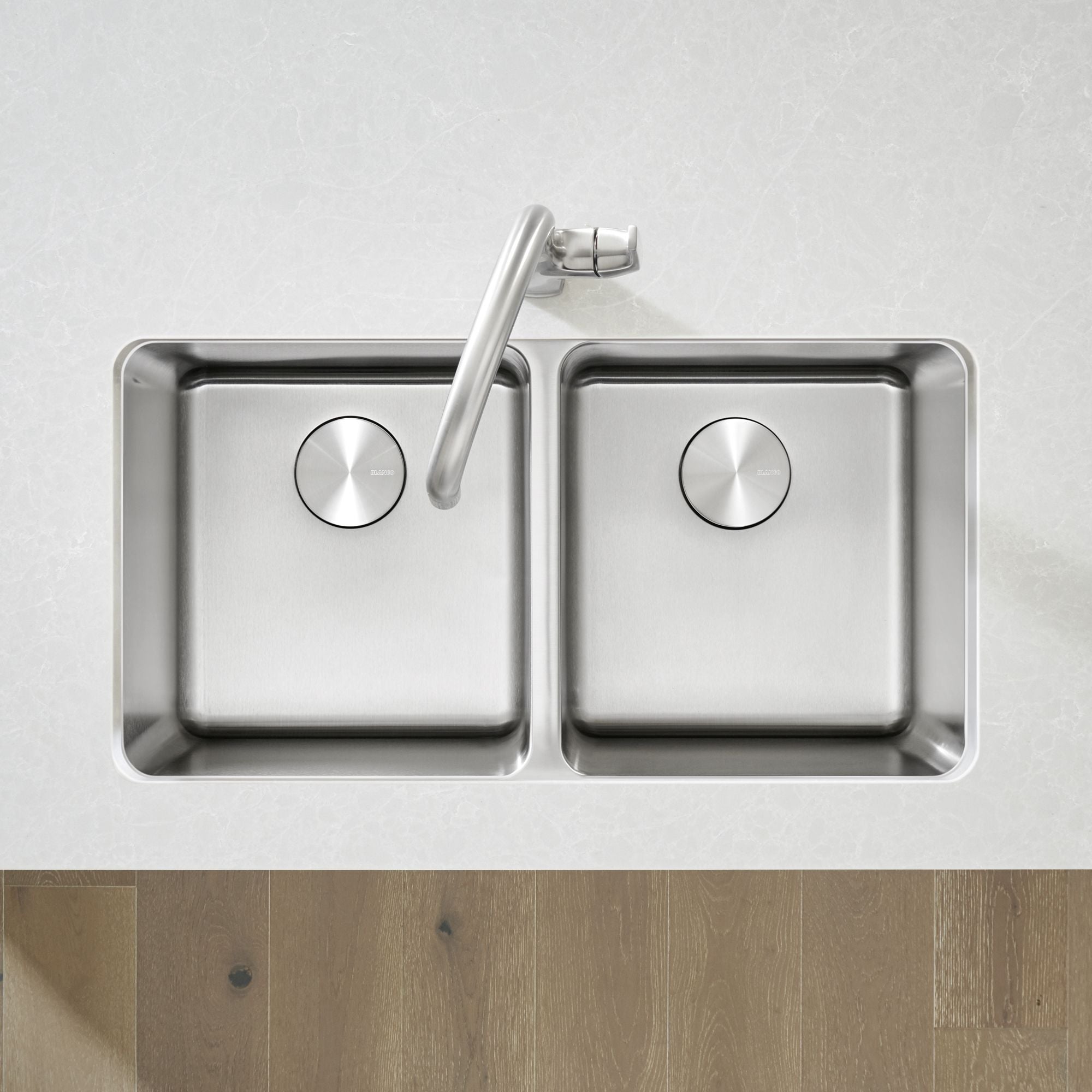 Blanco Formera 33" Undermount Stainless Steel Kitchen Sink, 50/50 Double Bowl, 18 Gauge, Satin Polish, 442768