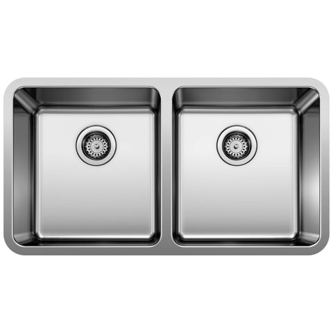 Blanco Formera 33" Undermount Stainless Steel Kitchen Sink, 50/50 Double Bowl, 18 Gauge, 442768
