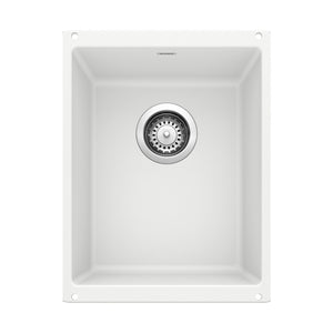 Alternate Image for Blanco Precis 14" Rectangle Granite Composite Bar/Prep Sink, Silgranit, White, 513422