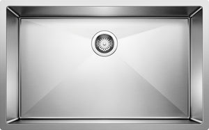Alternate Image for Blanco Precision 32" Undermount Stainless Steel Kitchen Sink, 18 Gauge, Satin Polish, 513686