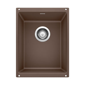 Alternate Image for Blanco Precis 14" Rectangle Granite Composite Bar/Prep Sink, Silgranit, Cafe, 515653