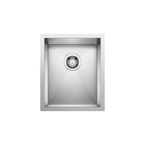 Alternate Image for Blanco Precision 15" Rectangle Stainless Steel Bar/Prep Sink, 18 Gauge, Satin Polish, 516208